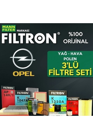 Opel Astra J 1.6 Mann Filtron Filtre Bakım Seti 2010-2016