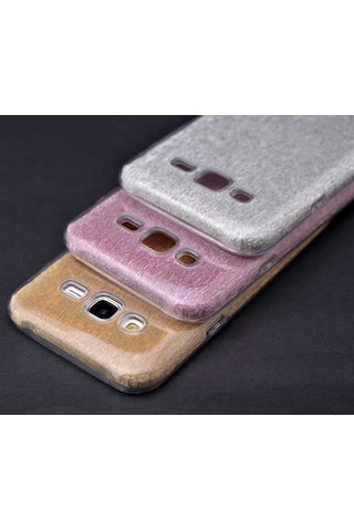 Samsung Uyumlu Galaxy J5 Kılıf Zore Shining Silikon Siyah