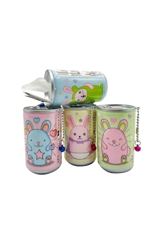 New-max Sevimli Tavşan Figrülü Aksesuarlı Islak Mendil 4'lü Paket Toplam 96 Yaprak 24 4