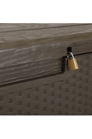 Bahçe Balkon Plastik Sandık 340 Litre Kahverengi