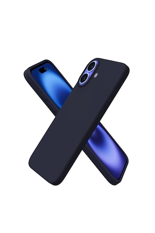 Bix İphone 16 Silikon Kılıf Magsafe Uyumlu Güçlü Koruma Darbe Emici Gece Mavisi