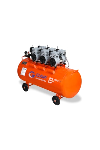 Sessiz Ve Yağsız Hava Kompresörü 200 Lt 3 Hp