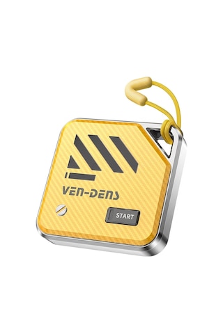 Ven-dens Vd-tag001 Find My Uyumlu Bluetooth Eşya Takip Cihazı, Sesli Anahtar Ve Çanta, Sarı
