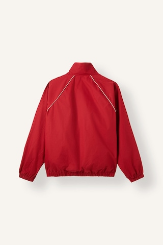 Defacto Oversize Dik Yaka Blok Detaylı Poplin Ceket I5563ax26aurd328 Kırmızı-rd328