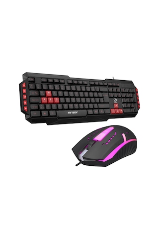 Hytech HYK-46 Gamy Combo Kırmızı Tuşlu Gaming Oyuncu Klavye + Mouse Set