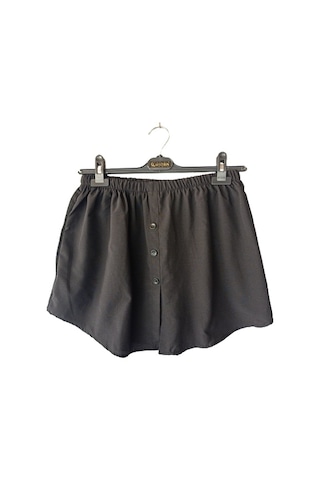 BAV Butik Ayvitrin Kadın Tesettür Yarım Etek Gömlek Siyah BAV Butik Ayvitrin Kadın Tesettür Yarım Etek Gömlek Siyah