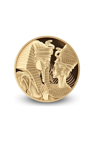AgaKulche Amenhotep Nefertiti 1/10 Ons Altın Sikke Coin