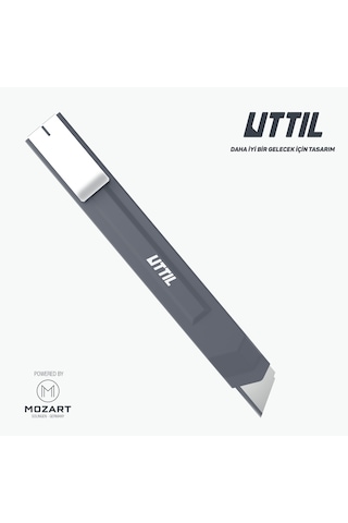UTTIL Ptuk08-ns Cep Tipi Segmentsiz 18 Mm Metal Maket Bıçağı