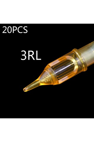 Qingmipy Profesyonel Dövme İğne Seti - 20 Adet Steril 3rl Kartuş İğne, Başlangıç Seviyesi Ve Sanatçılar İçin