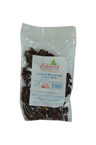 Lokman Evm Doğal Gojiberry Meyvesi Kurt Üzümü 100 G