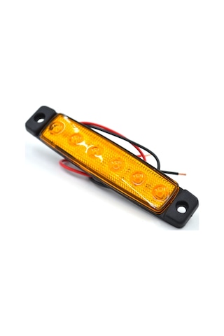 12v 6 Led Turuncu Parmak Lamba Su Geçirmez İnce Dizayn Side Marker