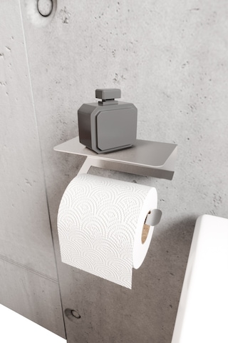 Zift Unique Paslanmaz Çelik Tuvalet Telefon Raflı Kağıdı Askısı