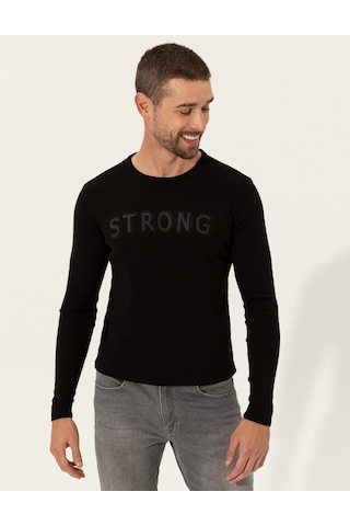 Pierre Cardin Erkek Siyah Triko Kazak 50241443-vr046 Siyah
