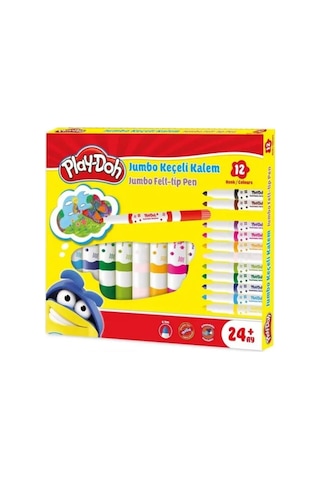 Play-doh Jumbo Keçeli Kalem 6mm 12'li