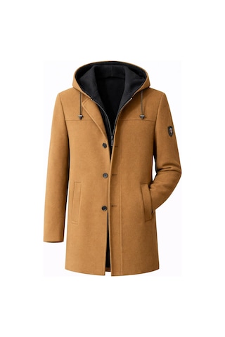 Classics Men Claassics Men Erkek Regular Fit Kaşe Kaban Ceket - 7530 HARDAL