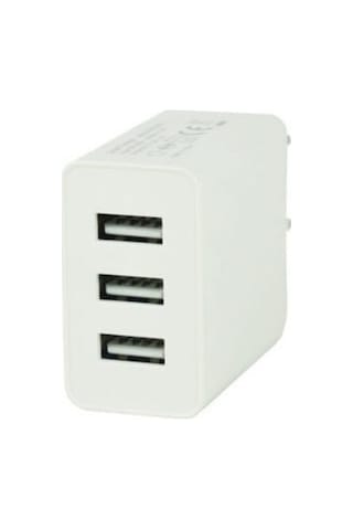 İberry Voltplug 15.5W 3 USB Hızlı Şarj Cihazı + Type-C Kablo 1.2 M