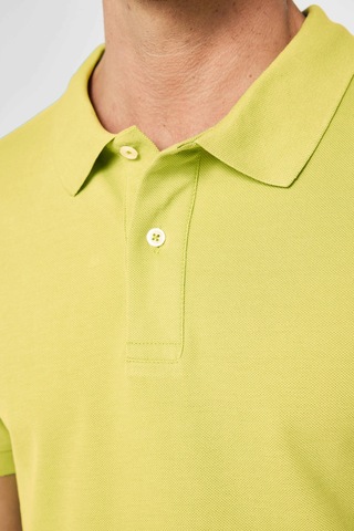 Tudors Erkek Slim Fit Dar Kesim %100 Pamuk Yeşil Polo Yaka Tişört-32785 Yeşil