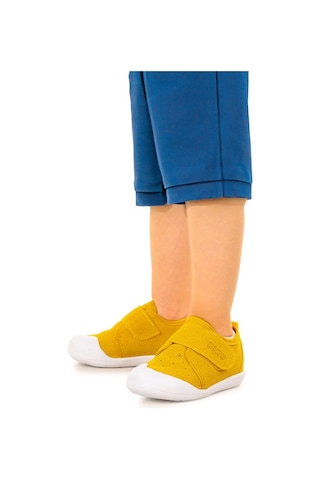 Kiko Kids Daffy Cırtlı Erkek Bebek İlk Adım Panduf Ayakkabı Sarı
