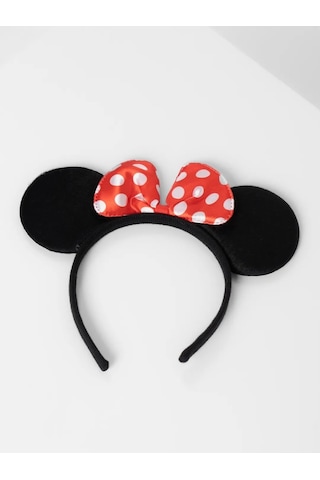Kırmızı Fiyonklu Minnie Mouse Taç Fare Tacı Kafa Bandı 1