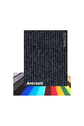 Beylini Halıfleks Duvardan Duvara Halı Antrasit 3mm 200x200