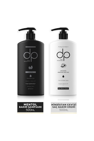 Dp Daily Perfection Şampuan Mentol 500 ML & Saç Kremi Organik Hindistan Cevizi 500 ML
