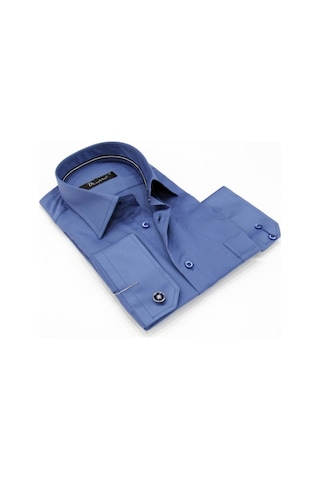 Dicotto Klasik Kesim Micro Kumaş Kol Düğmeli Erkek Gömlek 17 Renk Beyaz