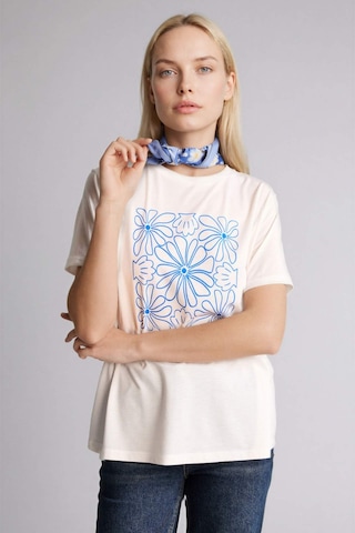 Defacto Baskılı Ekru Kadın T-shirt H2448ax/er105