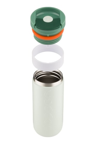 Dopper Travel Mug Yalıtımlı Termos Bardak 400 Ml - Orman Yeşili Açık Yeşil / Beyaz