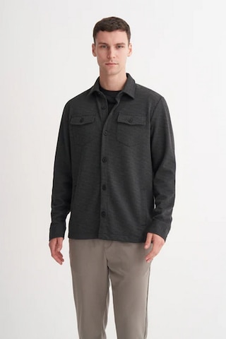 Cazador Kalın Pike Kumaş Premium Polo Yaka Regular Fit Sweat Gömlek Gri