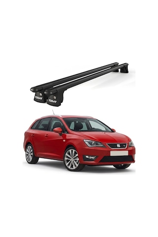 Trio-ıı Seat İbiza Kombi 2015 Ve Sonrası Uyumlu Siyah Kilitli Ara Atkı 120cm Port Bagaj Tavan Barı