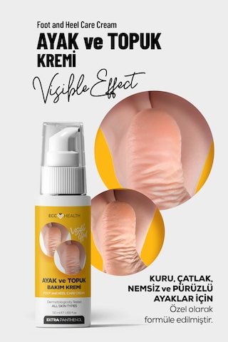 Ayak Ve Topuk Çatlak Bakım Kremi 100 Ml Kuru, Sertleşmiş Ve Pürüzlü Ayaklar İçin