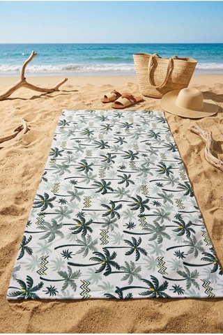 Tropical Breeze Yeşil Plaj Havlusu 70 X 150 Cm Yeşil