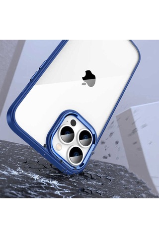 Apple iPhone Uyumlu 14 Pro Flora Kılıf sierra Mavi