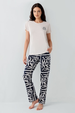 Arnetta Kadın Krem Pijama Takım Ar3565-s-v2 Krem
