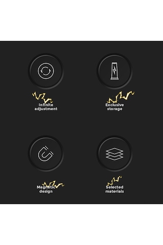 Lemestar Kahve Wdt Aleti 8 İğne 0.4mm Sürekli Ayarlanabilir 304 Çelik Manyetik Tutucu Ergonomik Kollu 6 Adet Yedek İğne İçerir Siyah