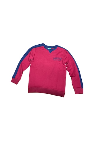 Benetton-b21606 Benetton Sweatshirt Kırmızı Kırmızı