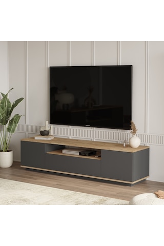 Yurudesign Future Tv Ünitesi Fr7-Aa Çam-Antrasit