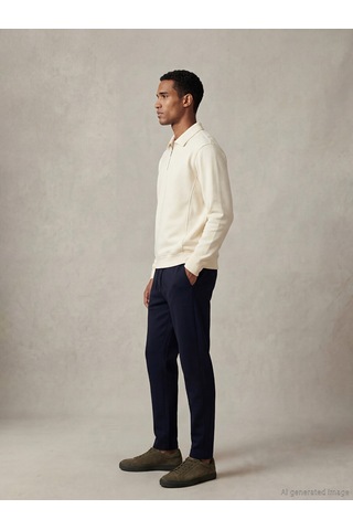 Lcw Vision Ekru Fermuarlı Polo Yaka Erkek Sweatshirt