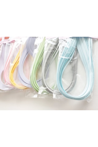 5mm Pastel Renkli Quilling Kağıt Seti 1000 Ad