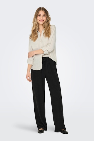 Only Onlyasmin Keten Karışımlı Regular Fit Klasik Yaka Gömlek Bayan Gömlek 15349102 Taş