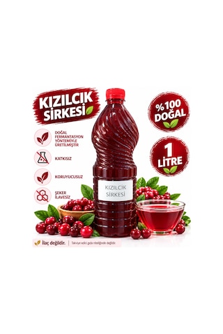 Kızılcık Sirkesi 1 Lt. X 3