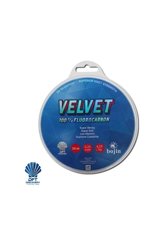 DFT Bojin Velvet Fluorocarbon 50 m 0.25 mm Misina