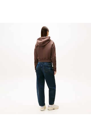 Tommy Hilfiger Bxy Crop Zip Kadın Kahverengi Sweatshirt Dw0dw21976 Kahverengi