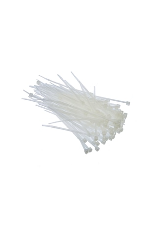 Tek-iş Plastik Kablo Bağı Cırt Kelepçe 100 Mm X 2.5 Mm Beyaz 100 Adet