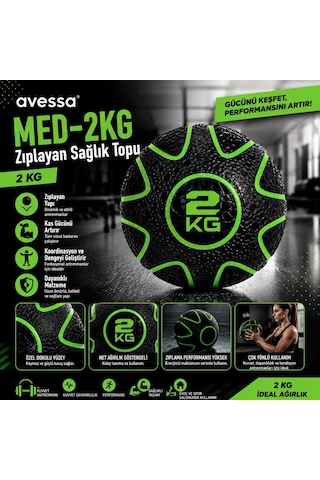 Avessa Med-2kg Zıplayan Sağlık Topu 2 Kg