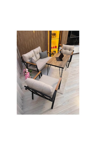 Houseart Balkon ,bahçe , Teras , Cafe ,salon , Metal Kanepe , Metal Kanepe Koltuk ,oturma Takımı 2-1-1 Masalı Takım Krem Houseart Balkon ,bahçe , Teras , Cafe ,salon , Metal Kanepe , Metal Kanepe Koltuk ,oturma Takımı 2-1-1 Masalı Takım Krem