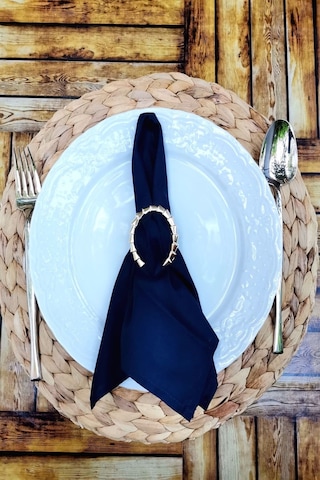 12 Adet Gold Metal Nal Peçete Yüzüğü