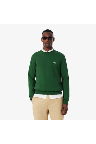 Lacoste Sh9608 Erkek Sweatshirt Yeşil