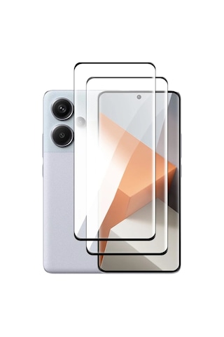 Xiaomi Redmi Note 13 Pro Plus Tam Kaplayan Ekran Koruyucu Temperli Kırılmaz Cam
