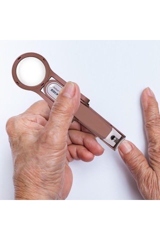 Dolıty Erkekler Ve Kadınlar Için Büyüteçli Tırnak Kahve